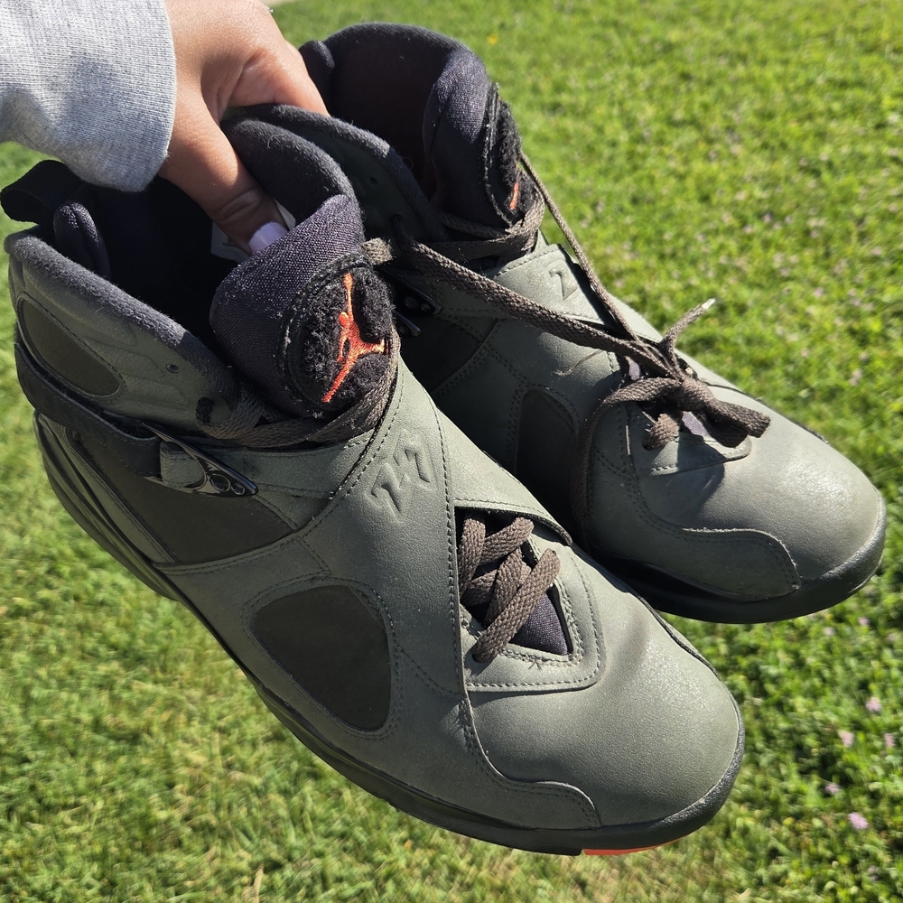 Jordan 8 Undefeated Size 10.5 Retro Olive And Black